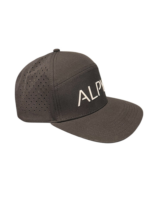 Black 6 panel ALPYN hat  image 1